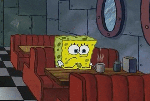Spongebob waiting gif.